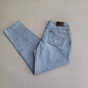 VTG Bugle Boy Denim Blue Jeans High Rise Women's 14 Relaxed Leg Easy Fit